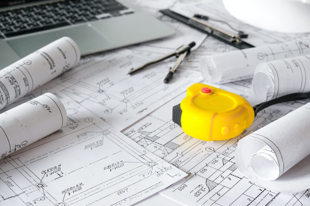 Architects concept,eco project house,Retrofit movement,engineer architect designer working drawing s